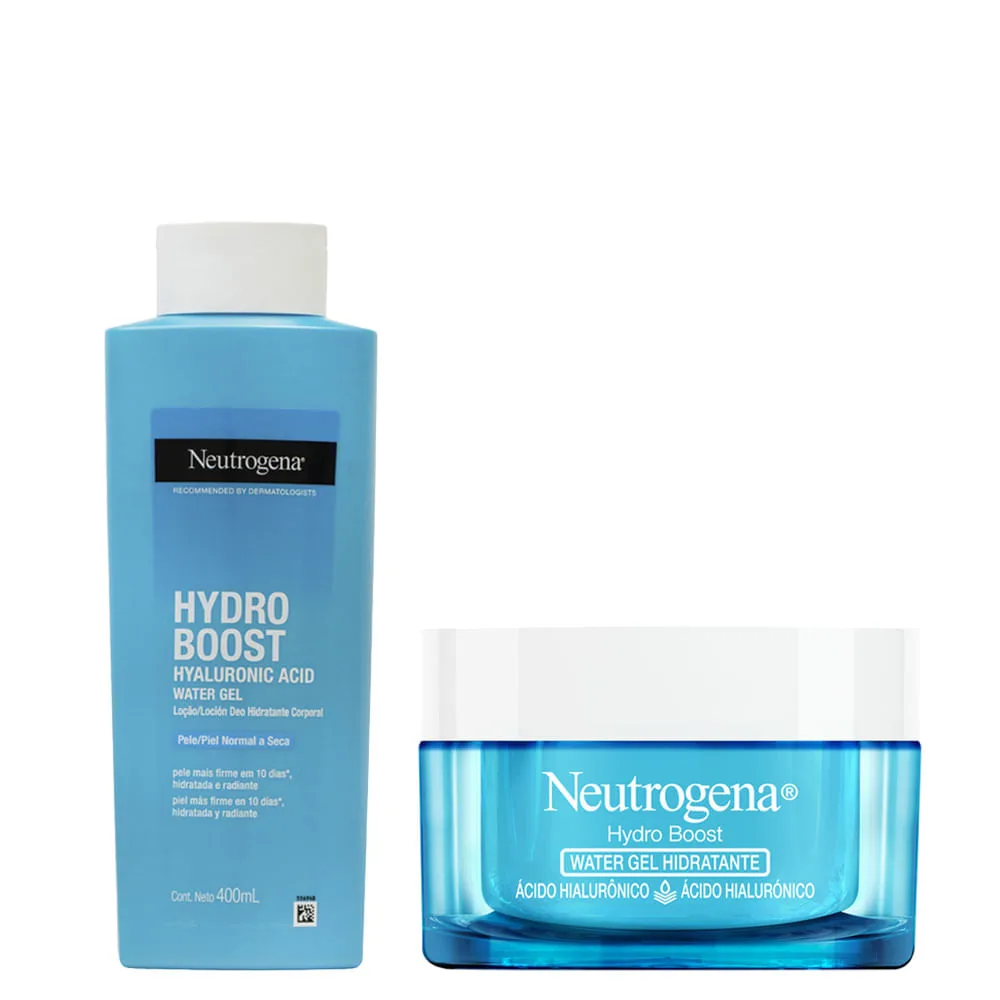 Kit Neutrogena Hydro Boost - Hidratante Facial 50g + Gel Hidratante Corporal 400ml