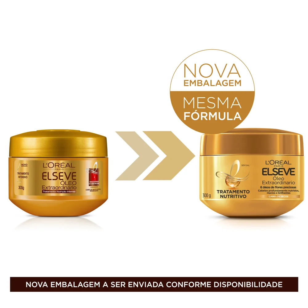 Creme de Tratamento Capilar Elseve Óleo Extraordinário Nutritivo 300g