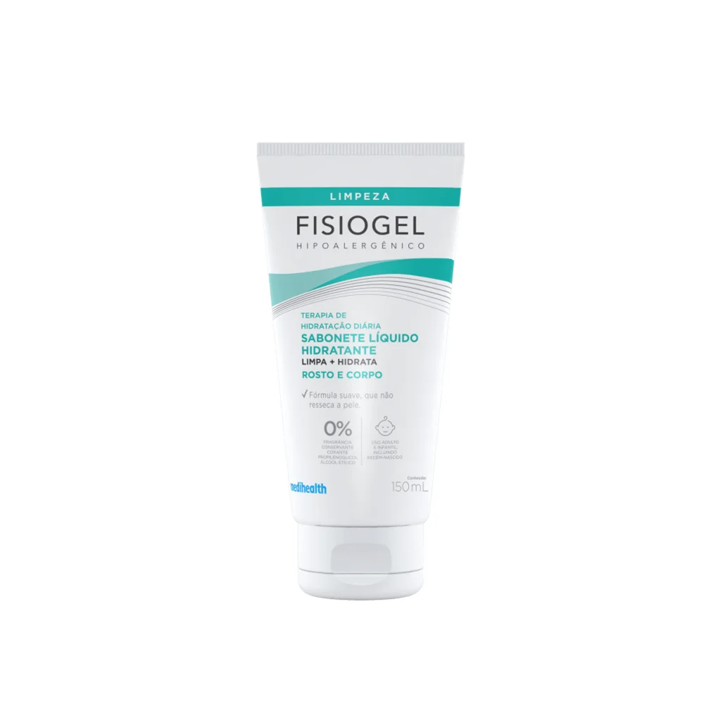 Sabonete Líquido Fisiogel Hidratante Facial Pele Seca e Sensível 150ml