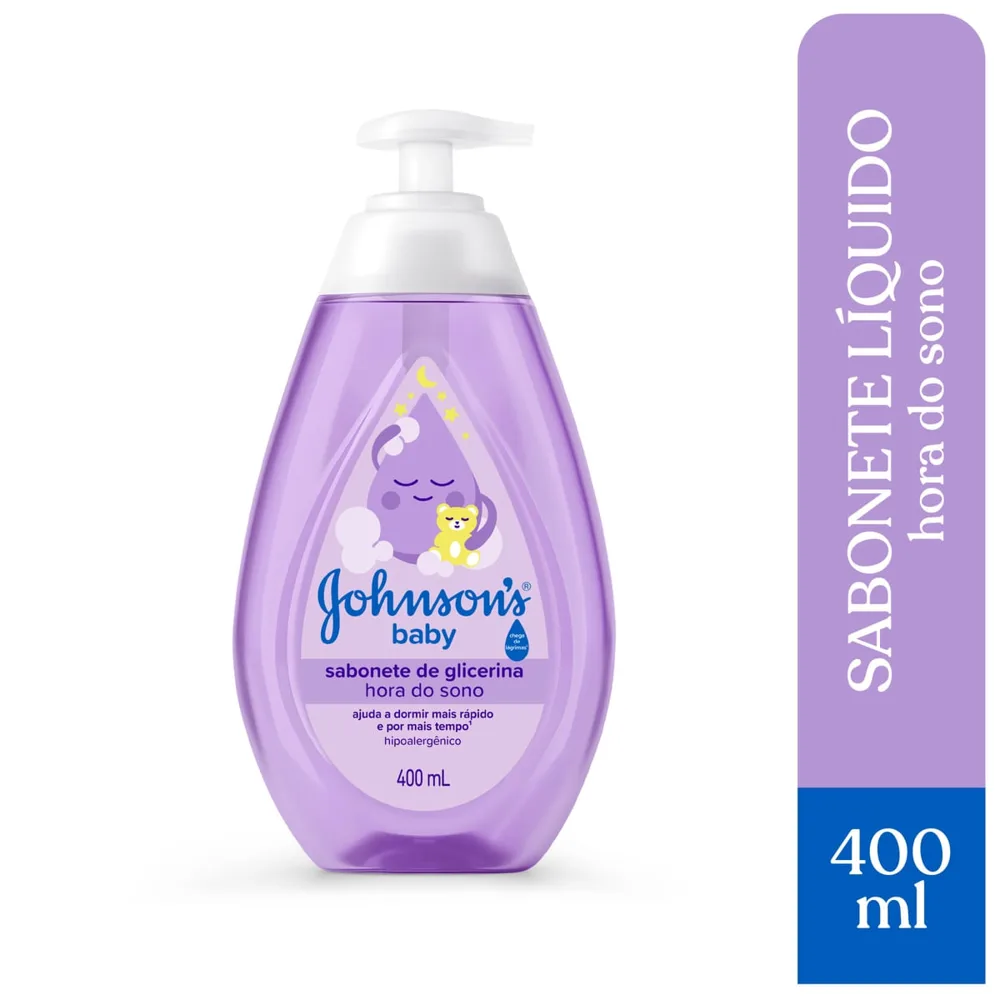 Sabonete Líquido Infantil Johnson's Baby Hora do Sono Sem Lágrimas 400ml