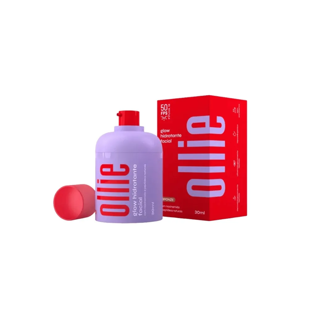 Hidratante Facial Ollie Glow Bronze Fps50 30ml