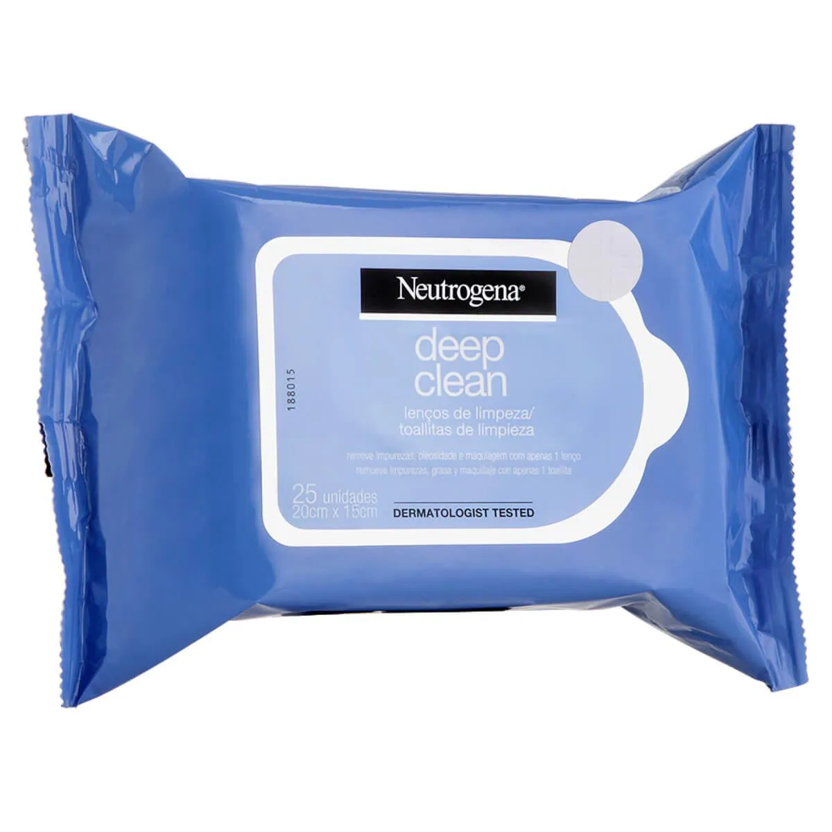 Lenço Demaquilante Neutrogena Deep Clean com 25 unidades