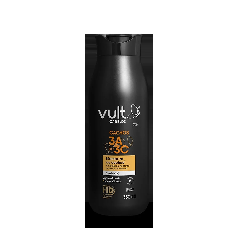 Shampoo Capilar Vult Cachos 3A a 3C Memória dos Cachos 350ml