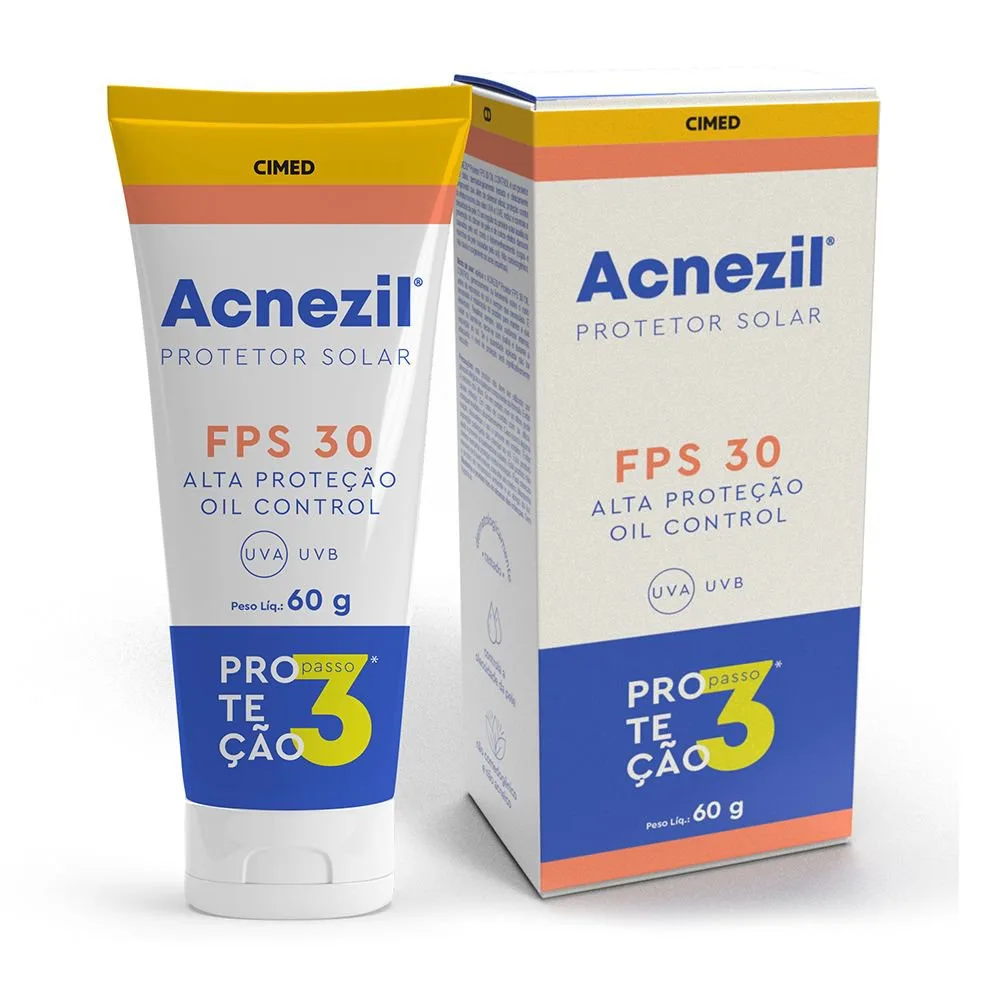Protetor Solar Facial Acnezil Oil Control FPS30 60g