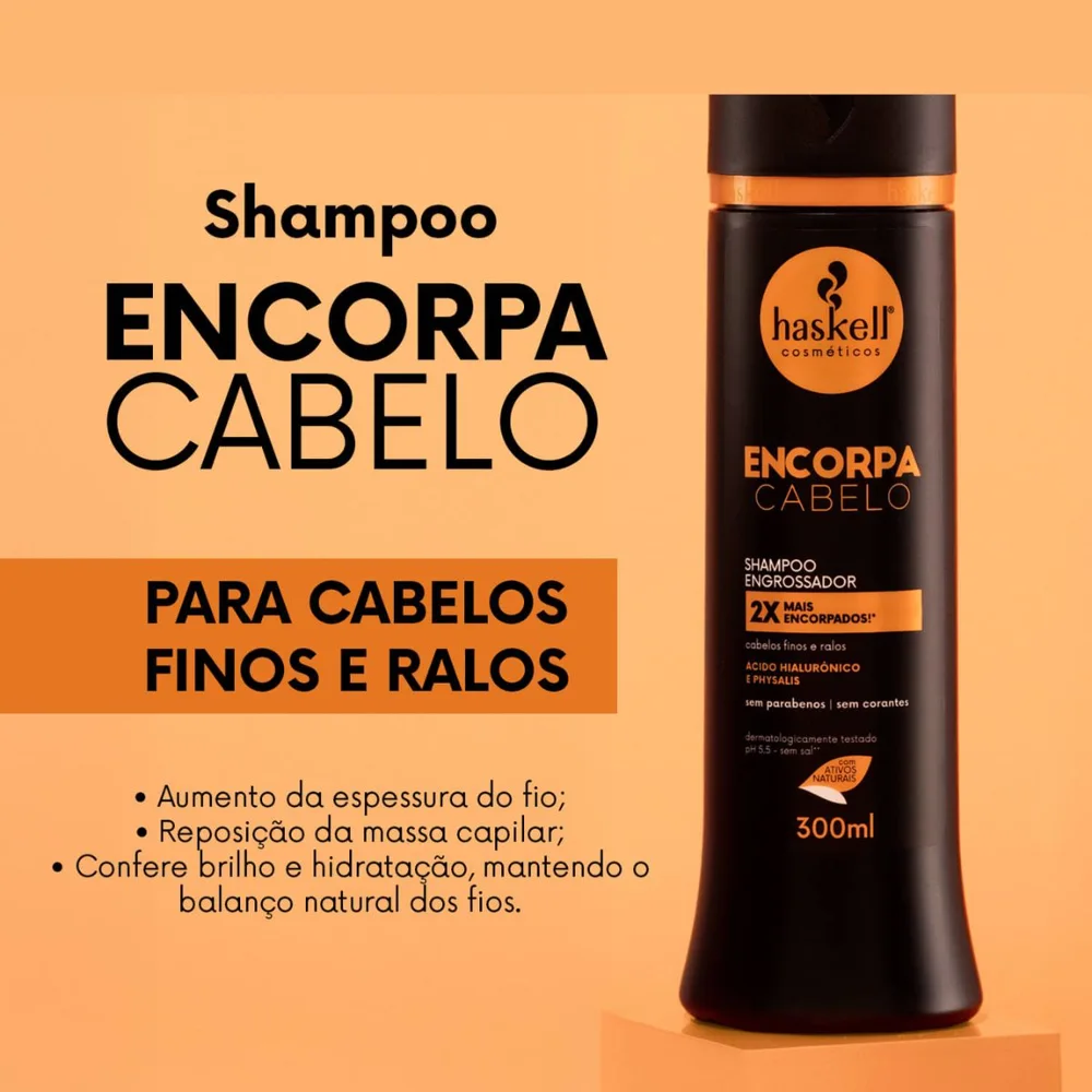 Shampoo Encorpa Cabelo Engrossador 300ml