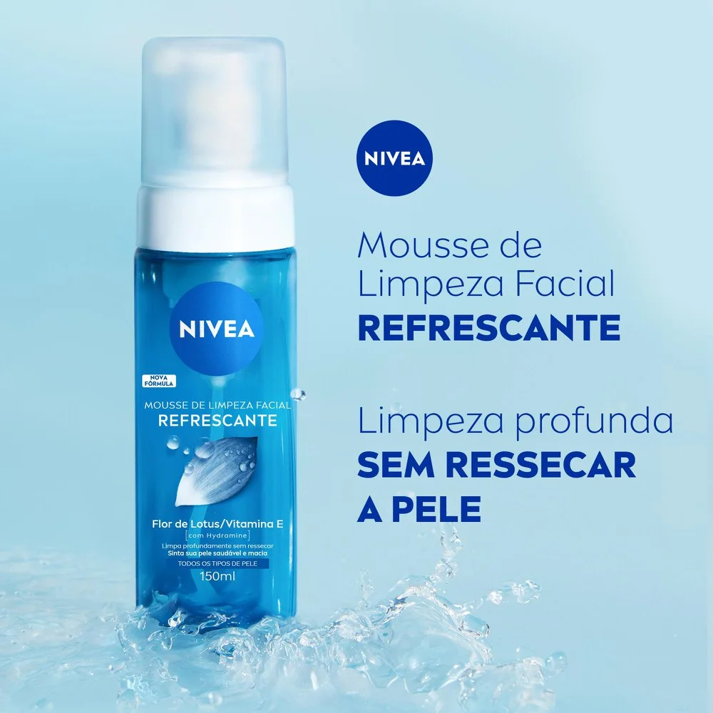 Mousse de Limpeza Facial Nivea com Vitaminas E e B5 150ml