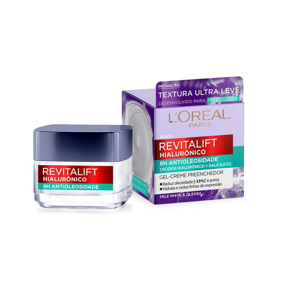 Creme Facial L'Oréal Paris Revitalift Hialurônico Antioleosidade 49g