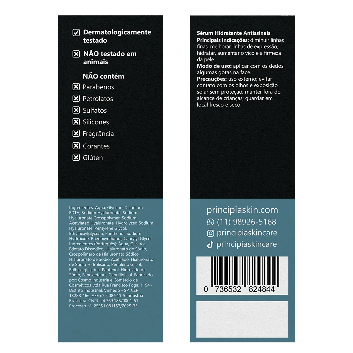 Principia Sérum Ácido Hialurônico 2% + Vitamina B5 AH-2 30ml