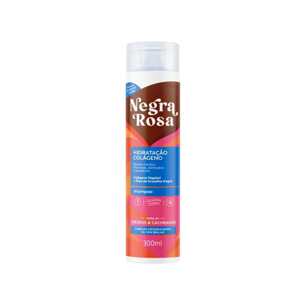Shampoo Negra Rosa Hidratação Colágeno 300ml