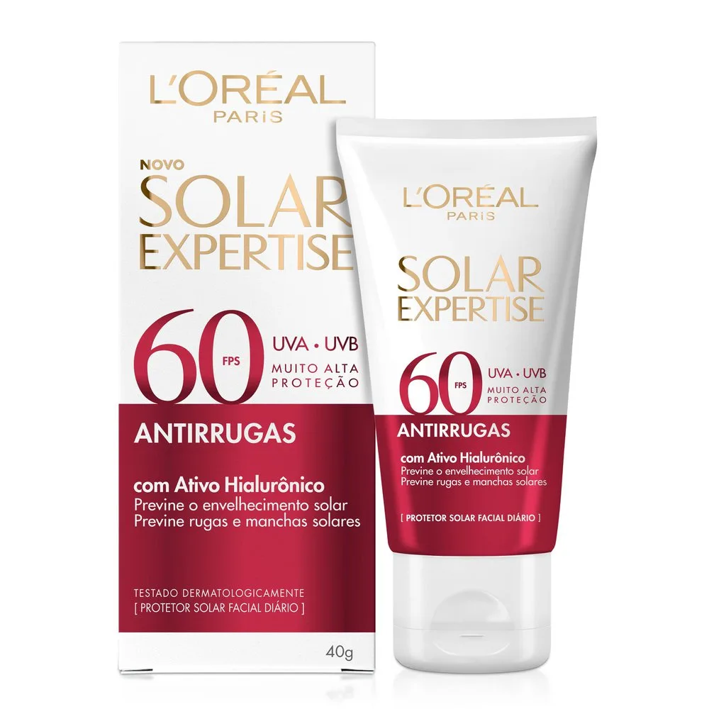 Protetor Solar Facial Solar Expertise Antirrugas FPS60 40g