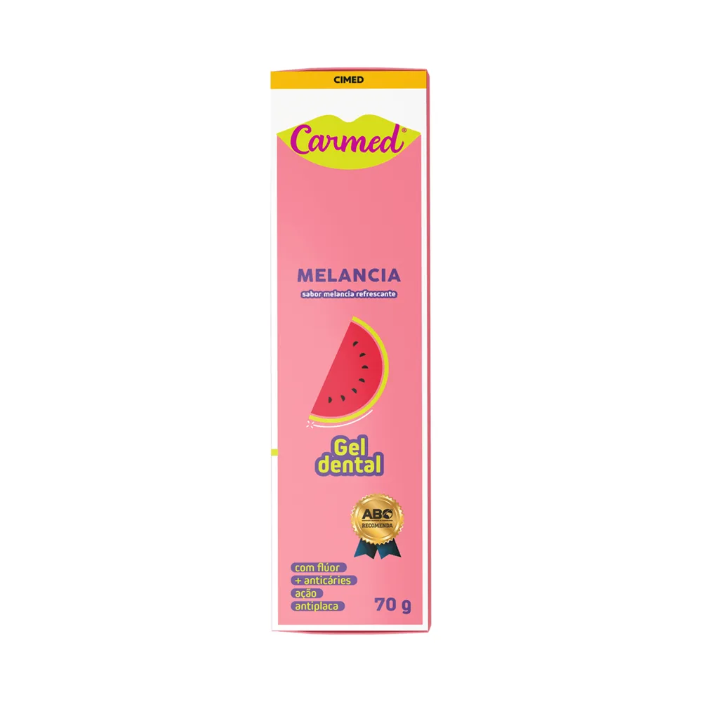 Gel Dental Carmed com Flúor Sabor Melancia 70g