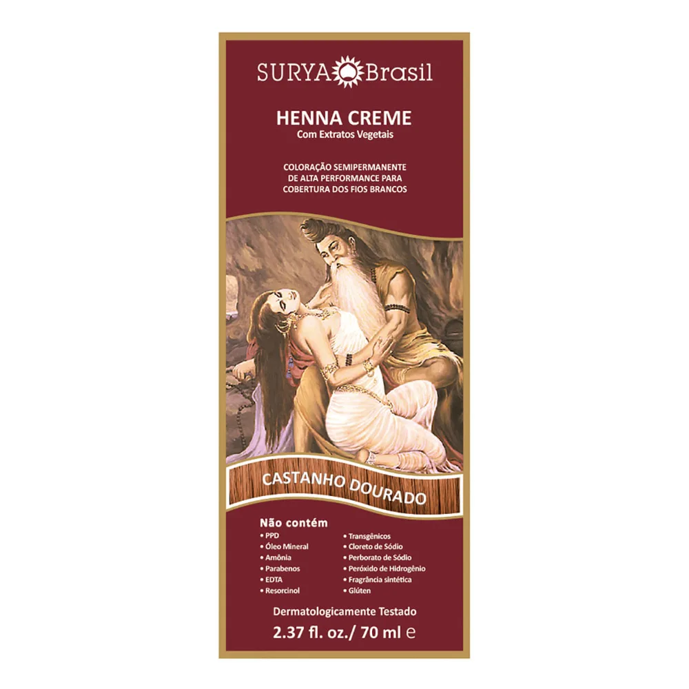 Tintura Henna Surya Castanho Dourado 70ml