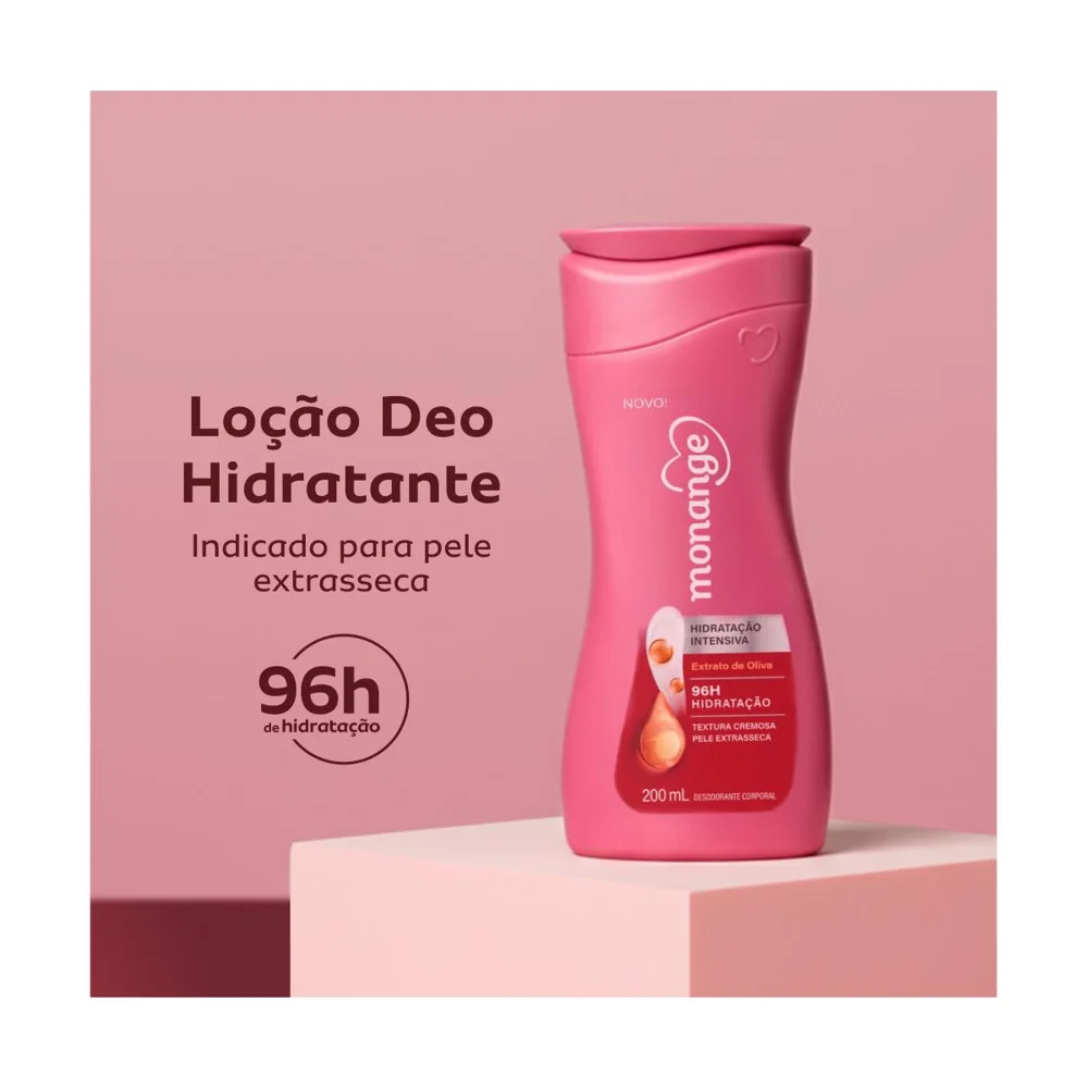 Hidratante Monange Extrato de Oliva Hidratação Intensiva com Ação Desodorante 200ml