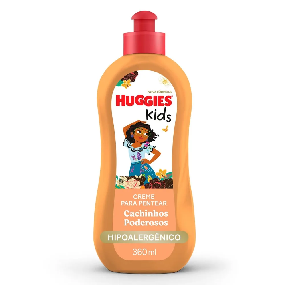Creme para Pentear Infantil Huggies Kids Cachinhos Poderosos 360ml