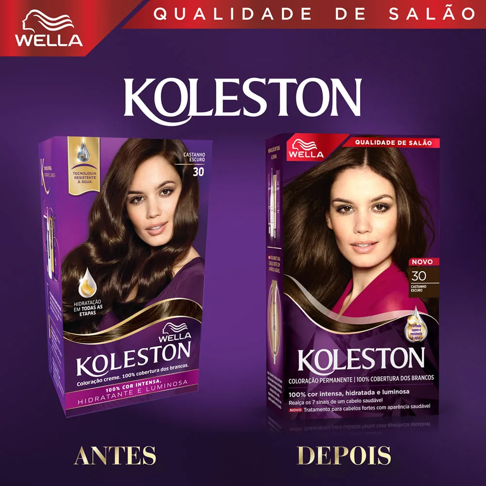 Tintura Koleston castanho Escuro 30