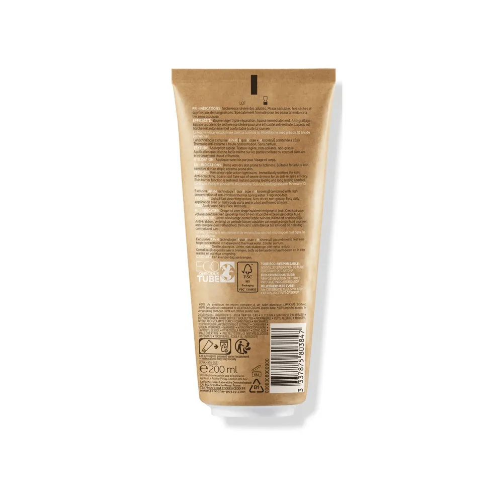 Creme Hidratante La Roche-Posay Lipikar Baume Light AP+M Hidratante 200ml