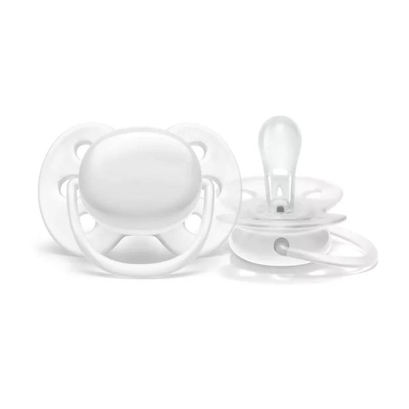 Chupeta Philips Avent Ultra Soft de 0 a 6 meses FlexiFit Silicone Branca 1 Unidade