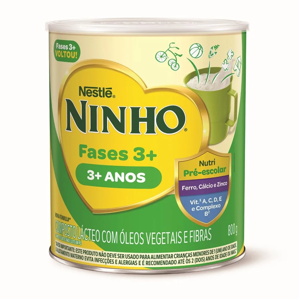 Composto Lácteo Infantil Ninho Fases 3+ 800g