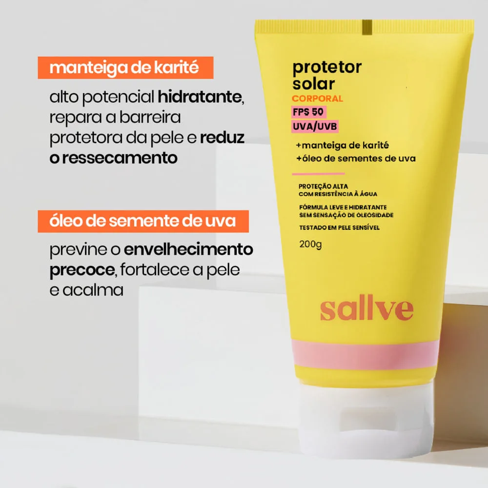 Protetor Solar Sallve FPS50 200g