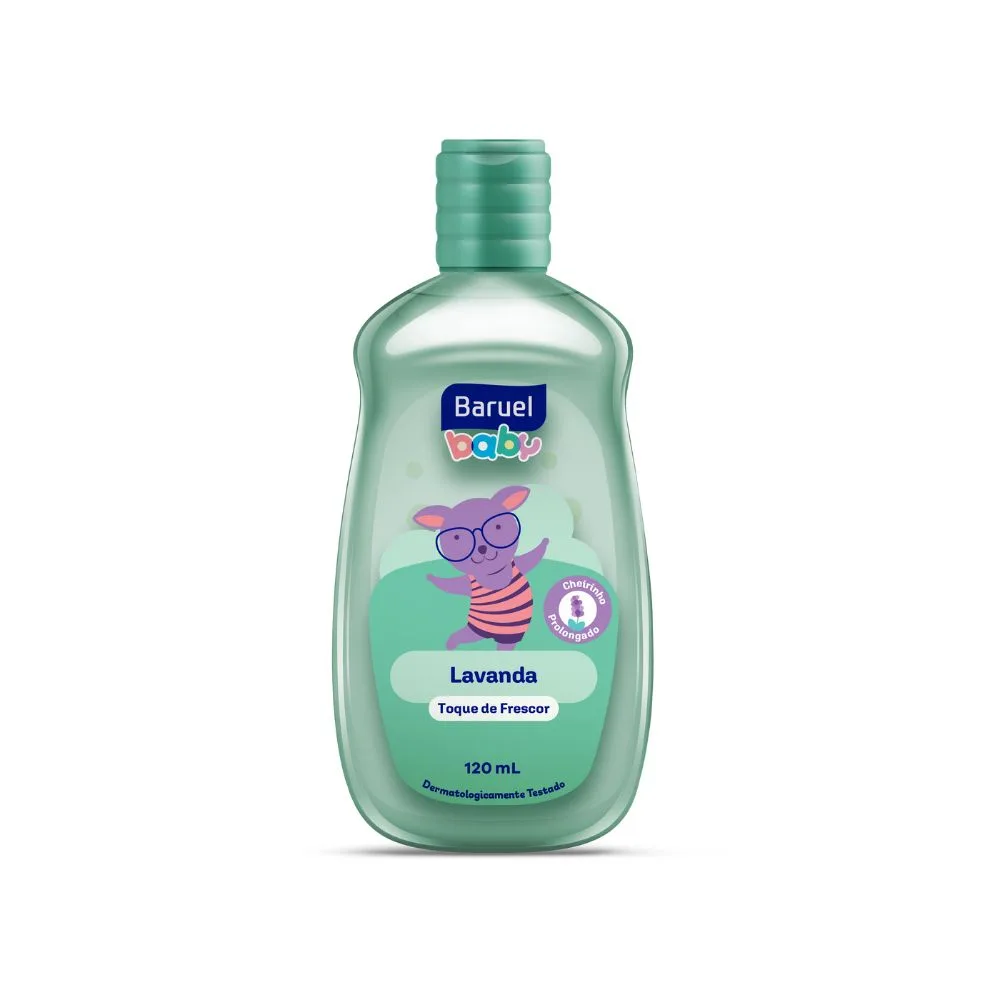 Colônia Infantil Baruel Baby Toque de Frescor Lavanda 120ml