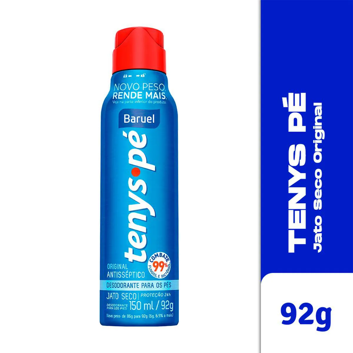 Tenys Pé Baruel Jato Seco Original Desodorante para Pés 150ml