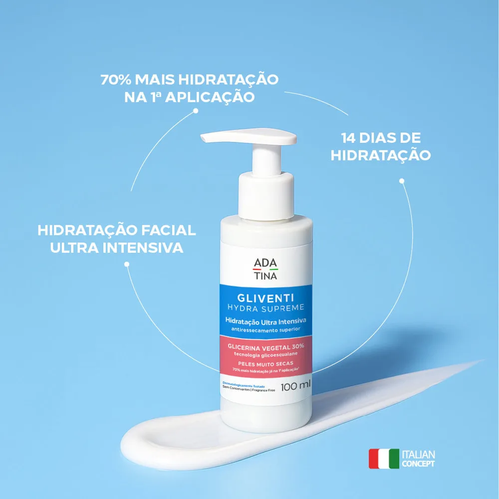 Hidratante Facial Ada Tina Gliventi Hydra Supreme 100ml