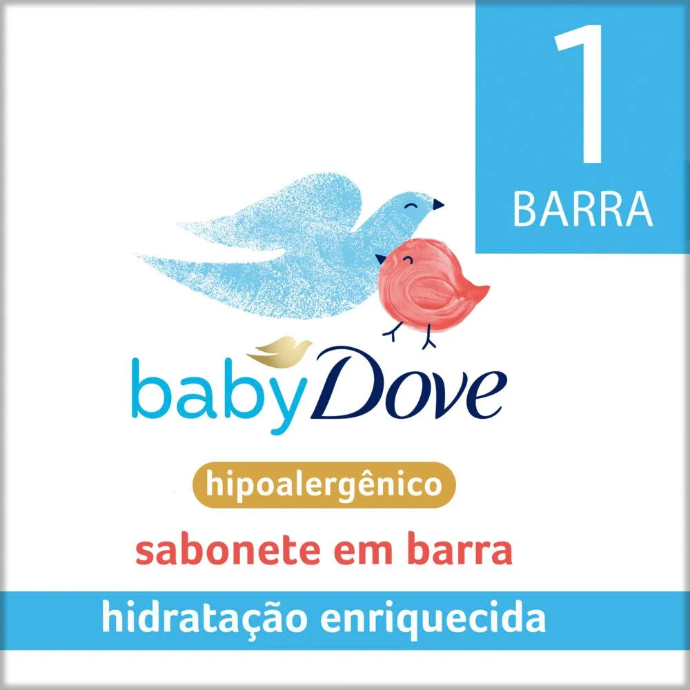Sabonete em Barra Infantil Baby Dove Hidratação Enriquecida 75g