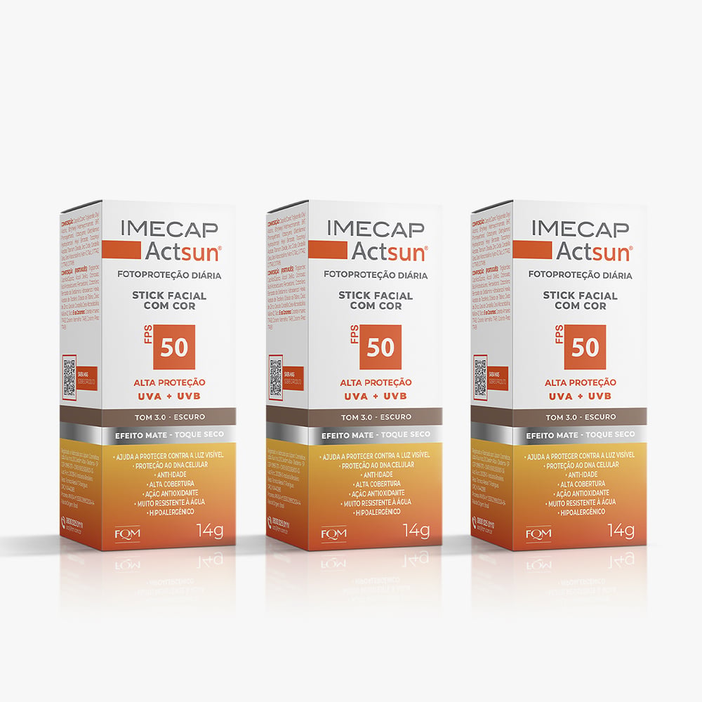 Kit Actsun Bastão Escuro 3 Un