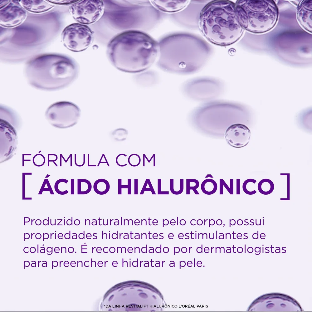 Kit Creme Hidratante L'Oréal Paris Hialurônico Diurno 1 Unidade + Creme Hidratante L'Oréal Paris Hialurônico Noturno 1 Unidade