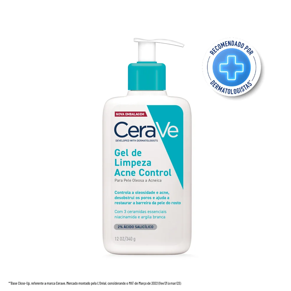 Gel de Limpeza Facial CeraVe Acne Control 340g