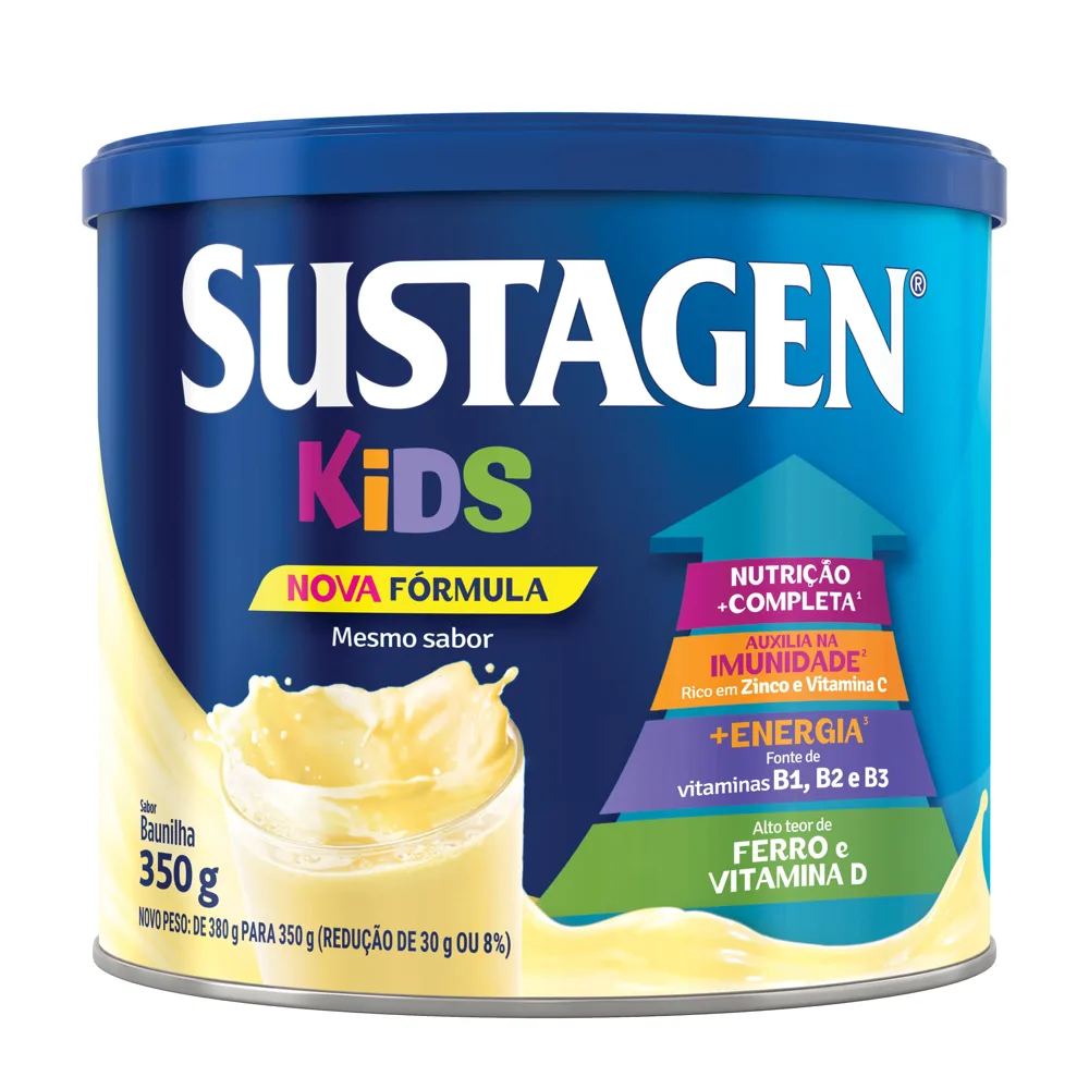 Complemento Alimentar Infantil Sustagen Kids Sabor Baunilha 350g