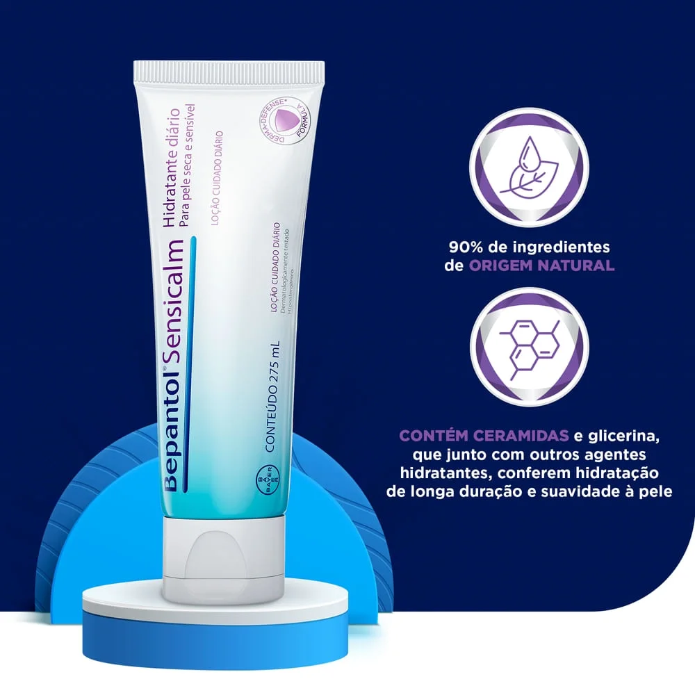 Loção Corporal Bepantol Sensicalm Hidratante Diário Pele Sensível e com Tendência Atópica 275ml