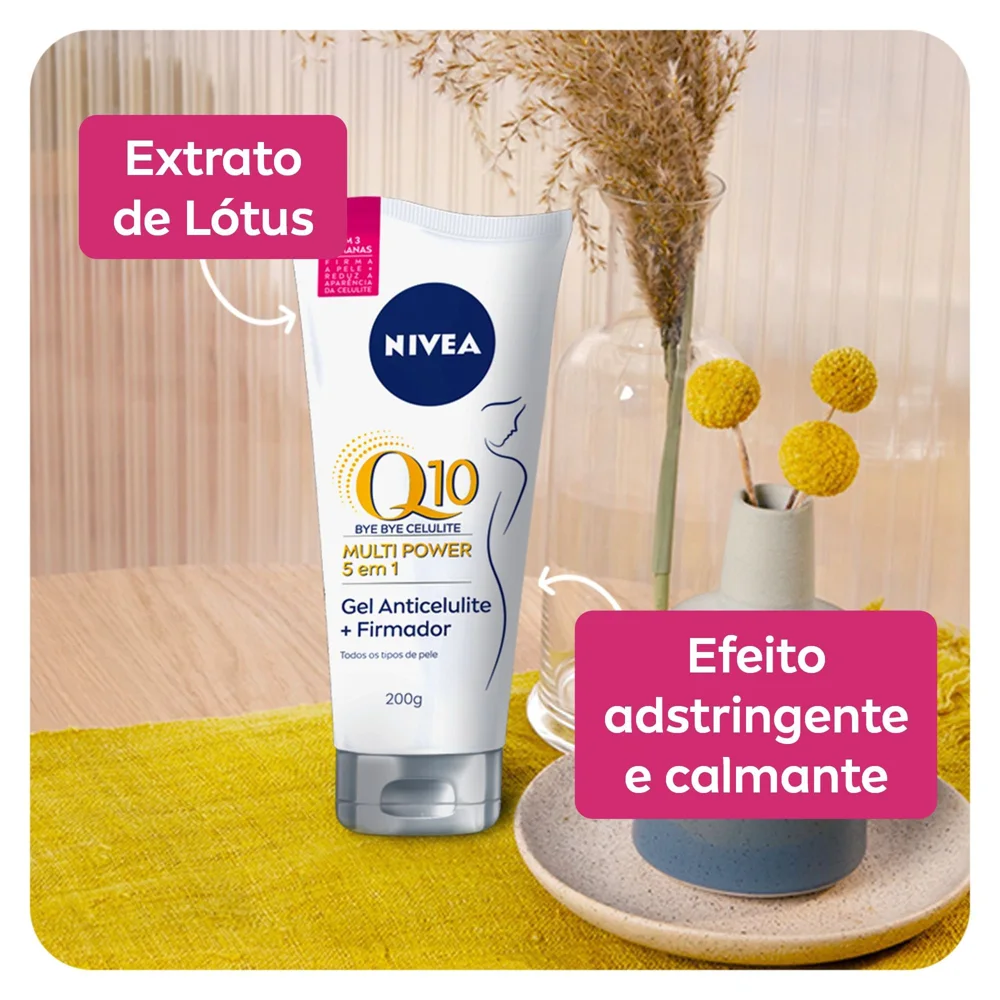 Gel Hidratante Nivea Bye Bye Celulite Firmador Q10 Multi Power 5 em 1 200g