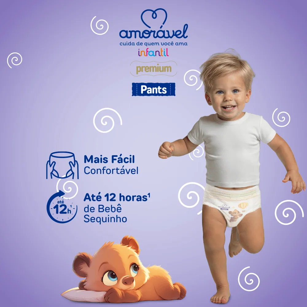 Fralda Amorável Pants Ultrabag Xxg 60 Unidades