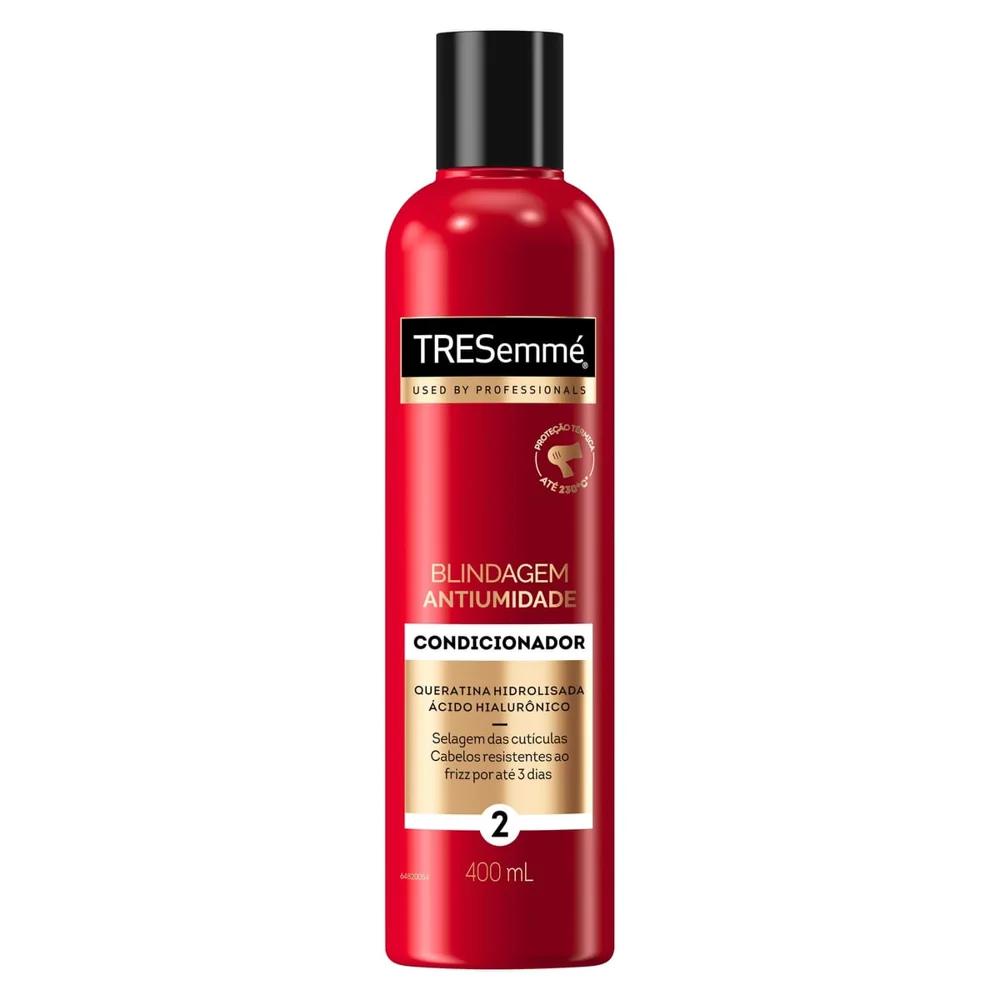 Condicionador Tresemmé Queratina Hidrolisada E Ácido Hialurônico Blindagem Antiumidade 400ml