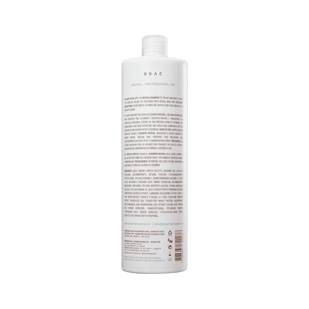 Braé - Revival - Shampoo Reconstrutor - 1000ml