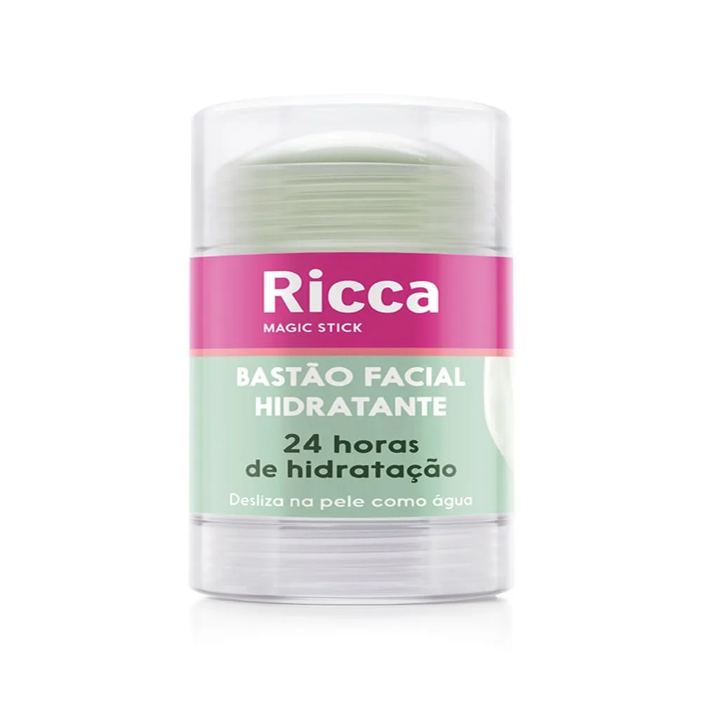Bastão Facial Ricca Magic Stick Aloe Vera 24h de Hidratação Stick 30g