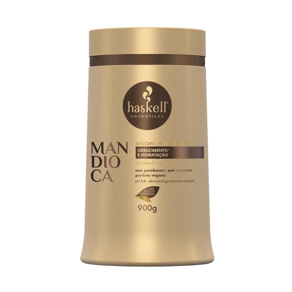 Haskell Mandioca - Máscara Força Crescimento Tratamento - 900g