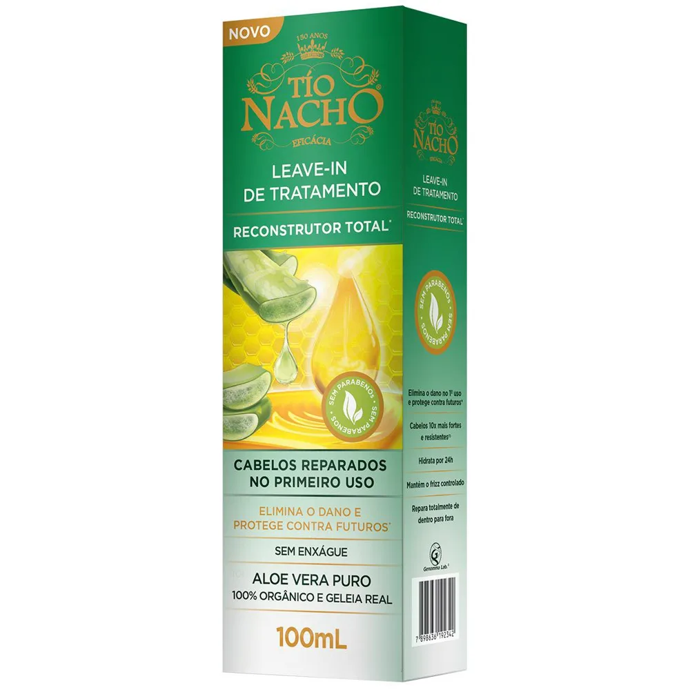 Leave-in Tío Nacho Reconstrutor Total 100% Orgânico 100ml