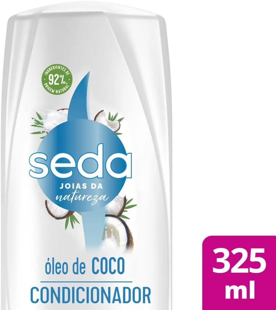 Condicionador Seda Joias da Natureza Óleo de Coco Restauração Intensa 325ml