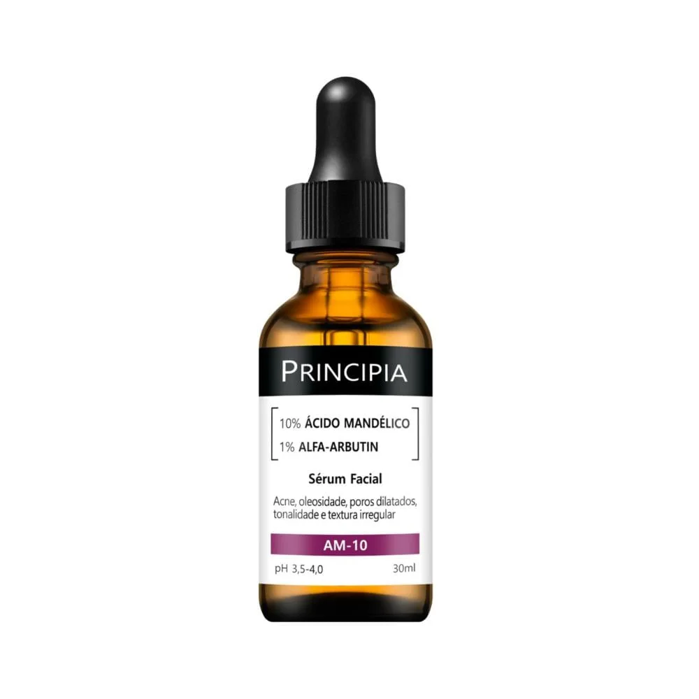 Sérum Facial Principia AM-10 com Ácido Mandélico 10% e Alfa Arbutin 1% 30ml