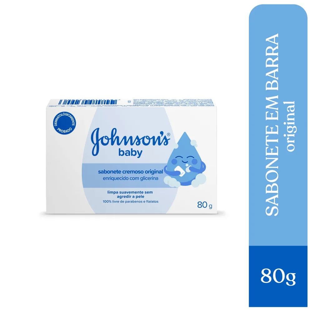 Sabonete em Barra Infantil Johnson's Baby Original 80g