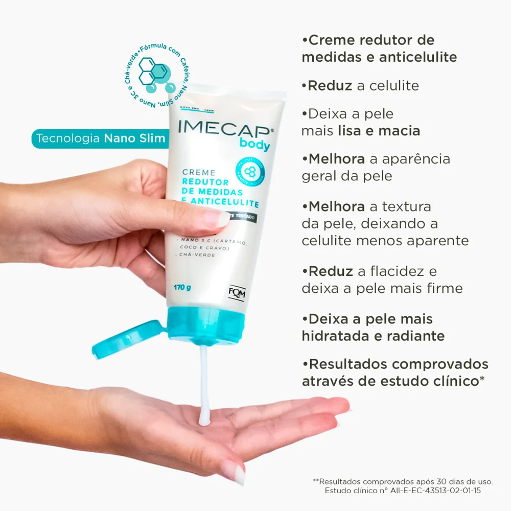 Creme Corporal Imecap Body Redutor de Medidas e Anticelulite 170g