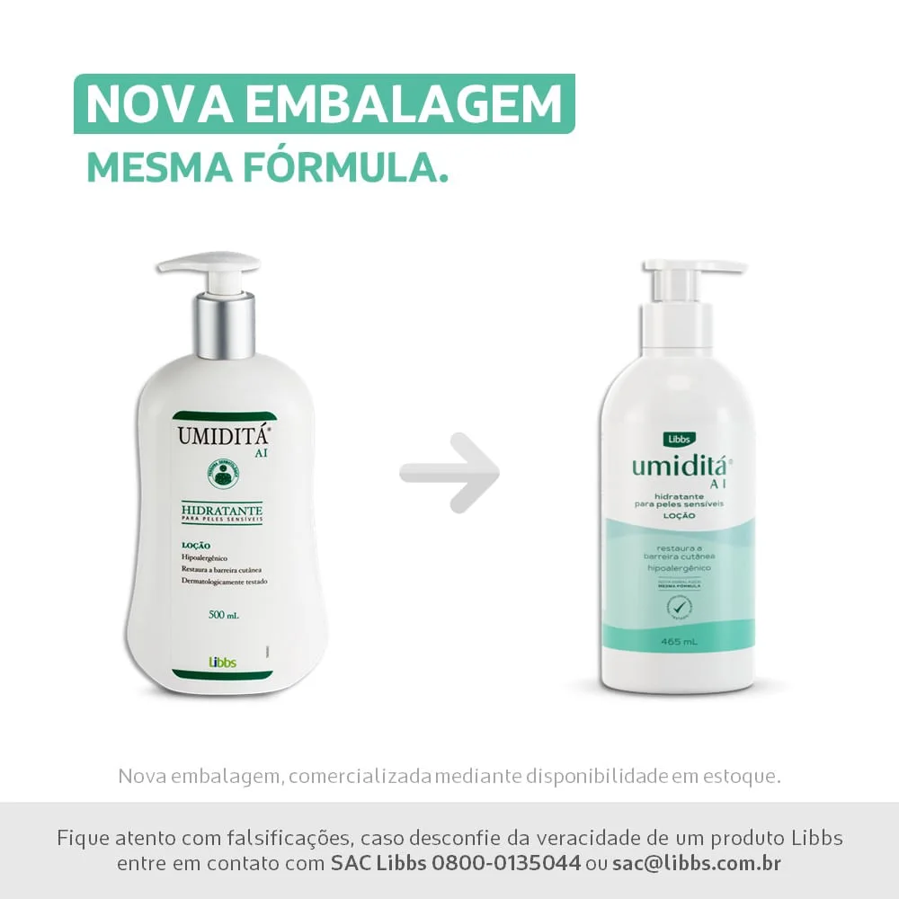 Umidita AI Loção Hidratante 465ml
