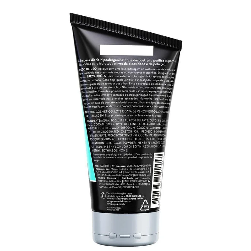 Sabonete Líquido Facial Asepxia Limpeza Profunda Antioleosidade Ácido Salicílico 2% 150ml
