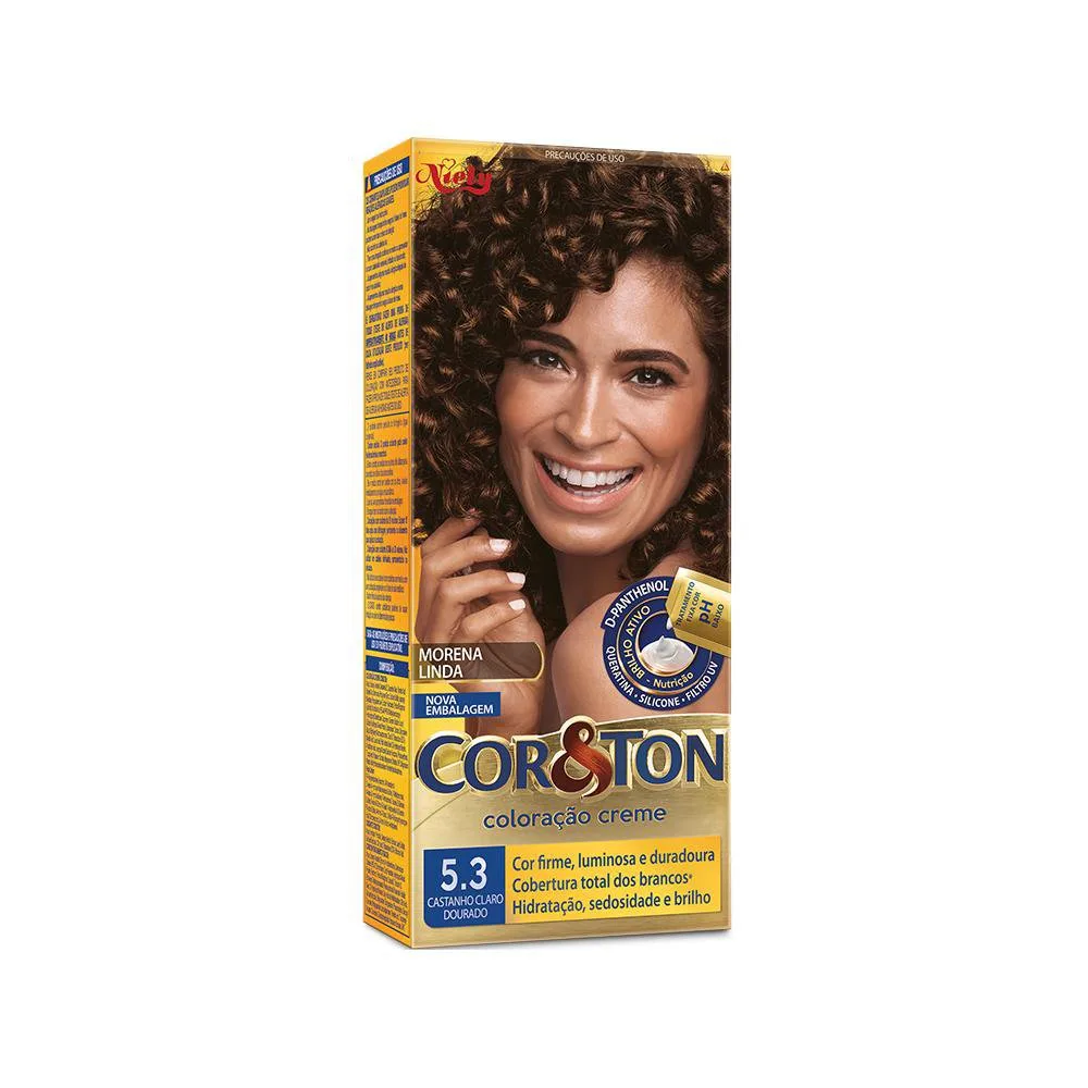 Tintura Niely Gold Castanho Claro Dourado 5.3