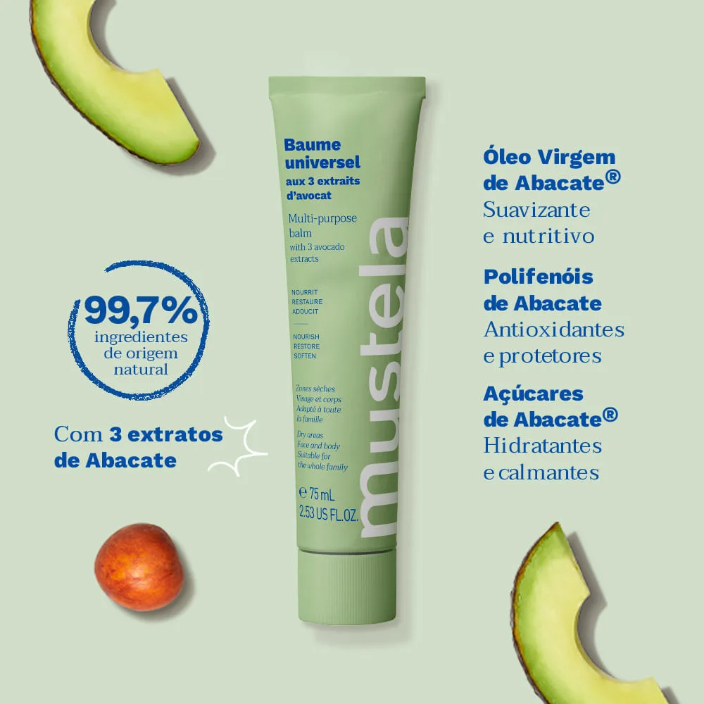 Bálsamo Hidratante Mustela Multifuncional Sem Perfume 75ml