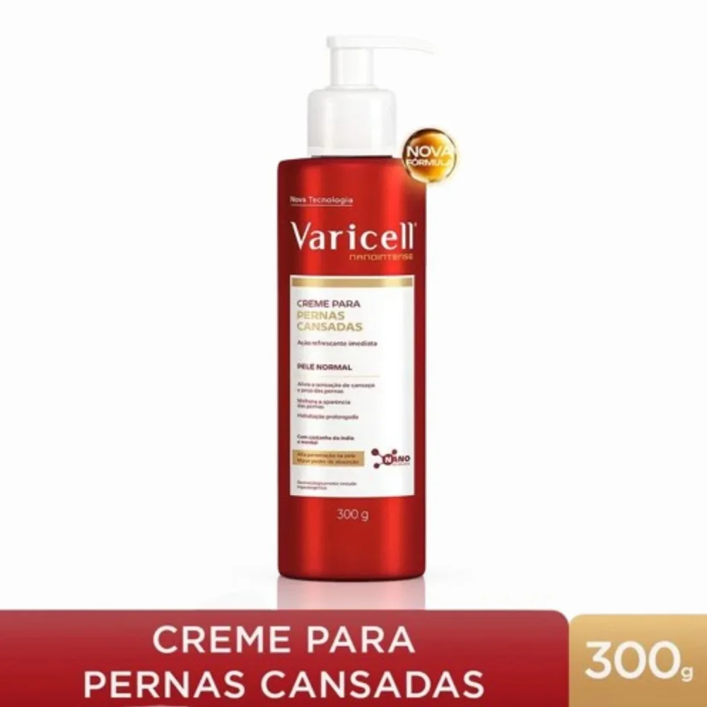 Creme Corporal Varicell Alívio para Pernas Cansadas e Varizes 300g