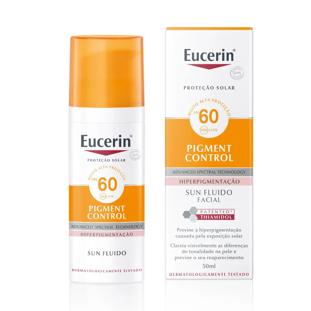 Protetor Solar Facial Eucerin Sun Pigment Control Fluido FPS60 50ml