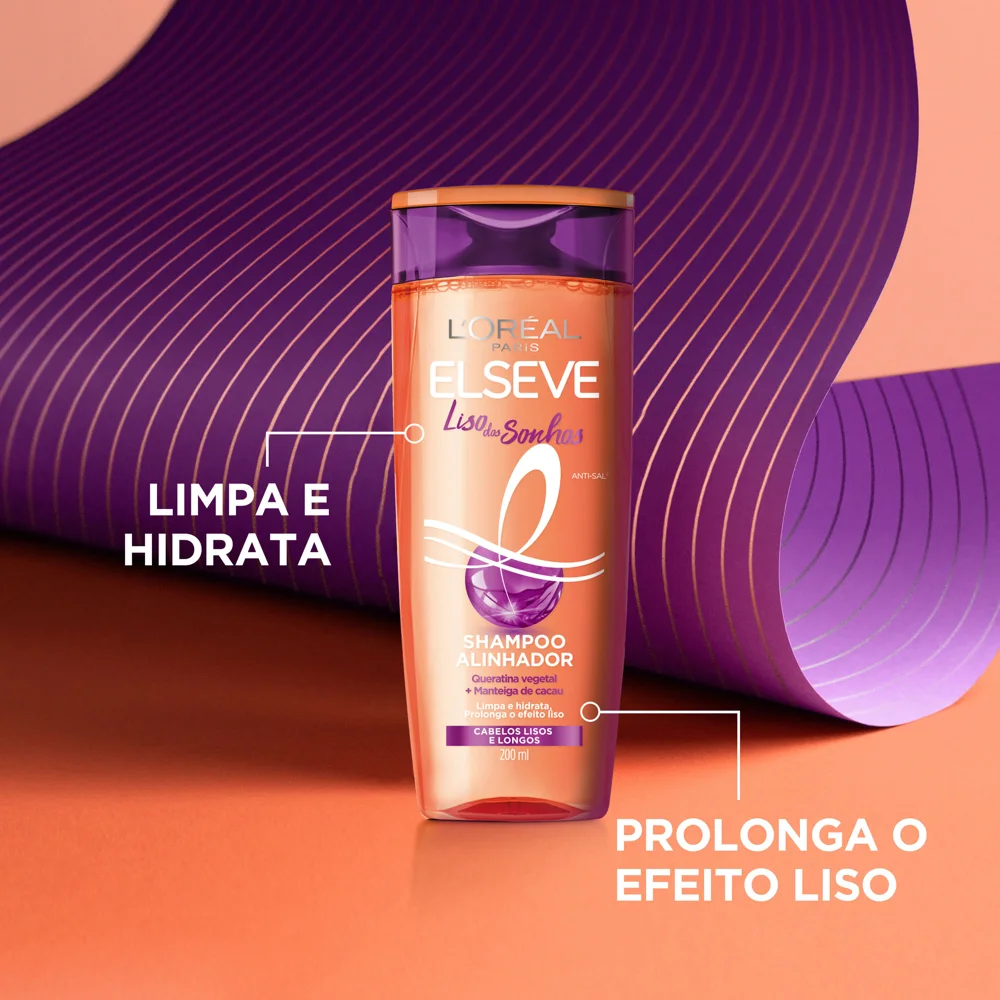 Shampoo Elseve Liso dos Sonhos Alinhador 200ml
